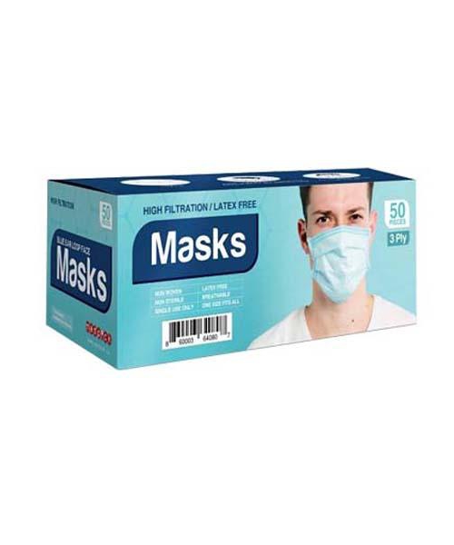 3 Ply Face Mask – Pack of 50