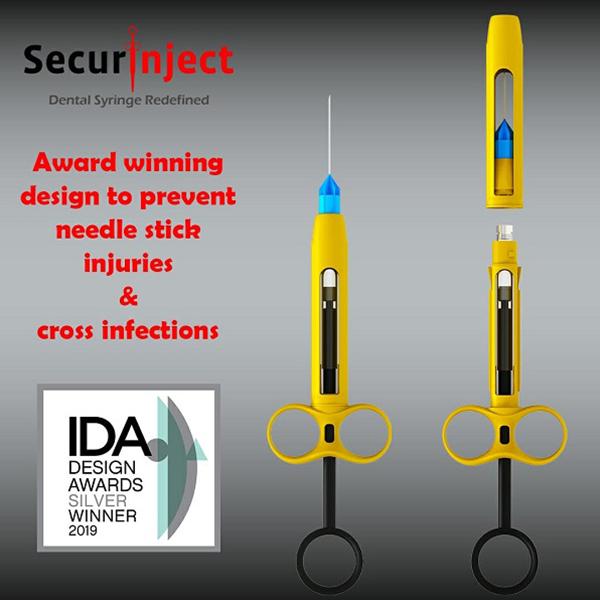 Securinject- Single Use Syringe for Dental anaesthesia
