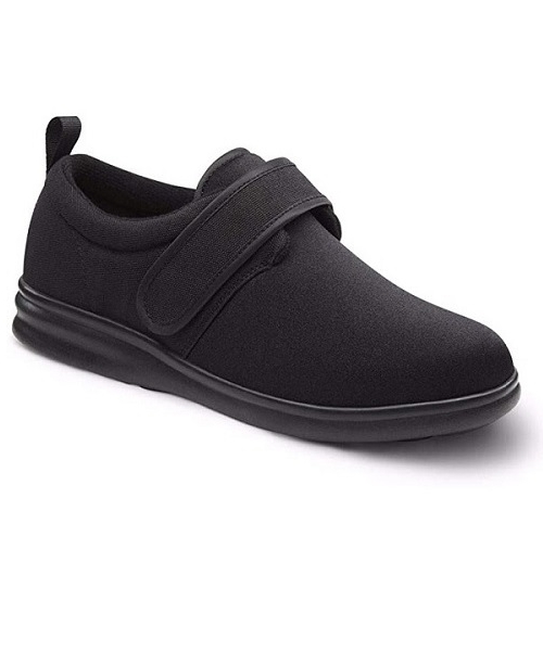 Dr. Comfort Men's Carter Stretchable Diabetic Casual Shoes - Black
