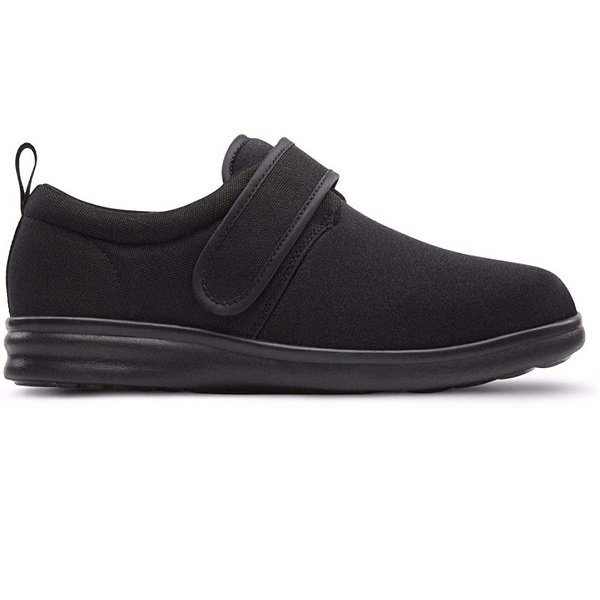 Dr. Comfort Men's Carter Black Stretchable Diabetic Casual Shoes,Black4
