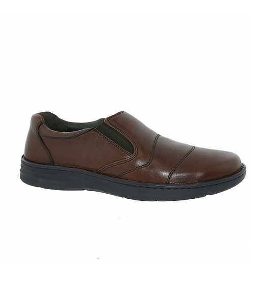 Drew Men Fairfield 43906 Brandy Leather Shoe
