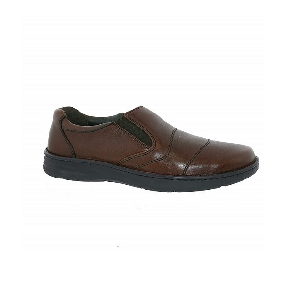 Drew Men Fairfield 43906 Brandy Leather Shoe