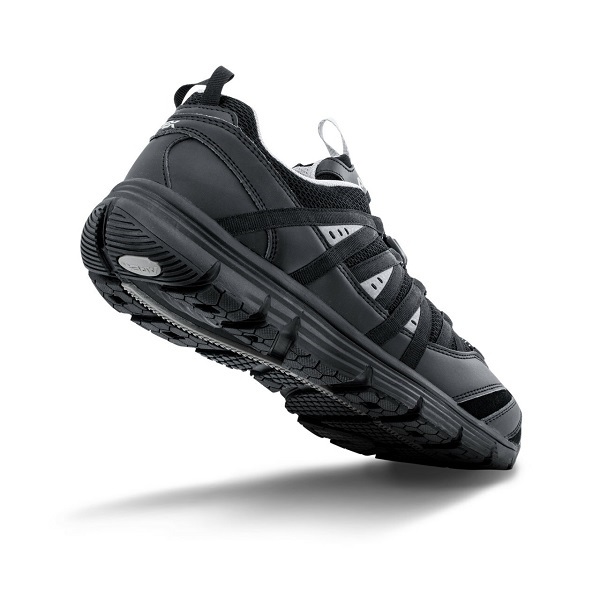 Men's Athletic Black Bungee Lace Athletic Shoe - A5000 - Black