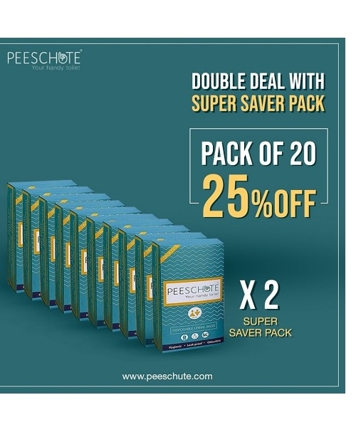 Peeschute - Unisex Pocket - Super Saver Pack