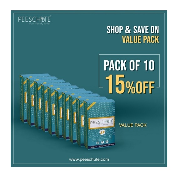 Peeschute - Unisex Pocket - Value Pack