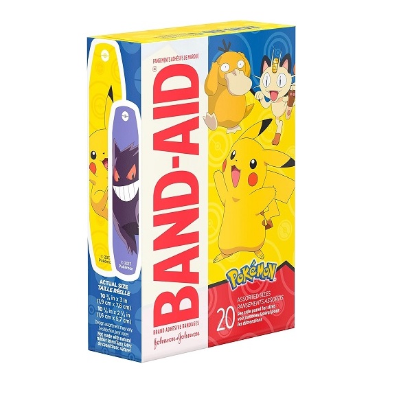 Band-Aid Brand Adhesive Bandages for Minor Cuts & Scrapes, Wound Care Featuring Pokémon Characters for Kids, Assorted Sizes 20 ct - Image 4