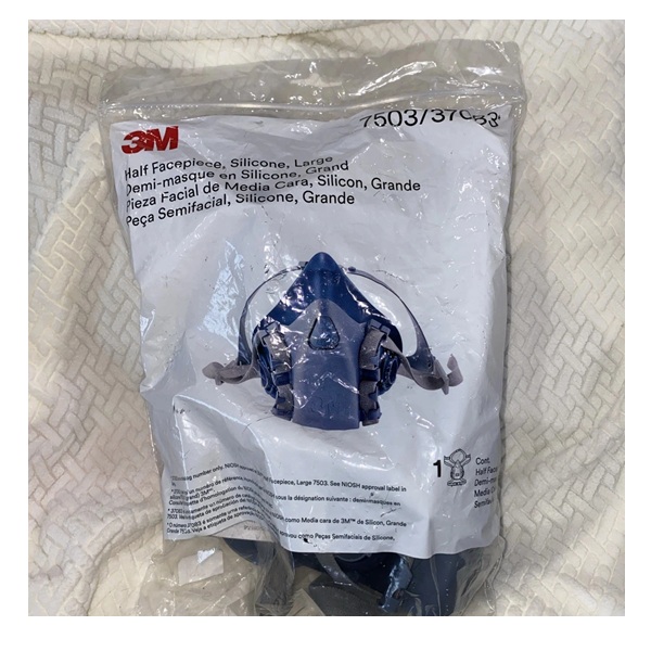 3M 7503 Reusable SILICONE Half Face Respirator Protection Facepiece Mask LARGE